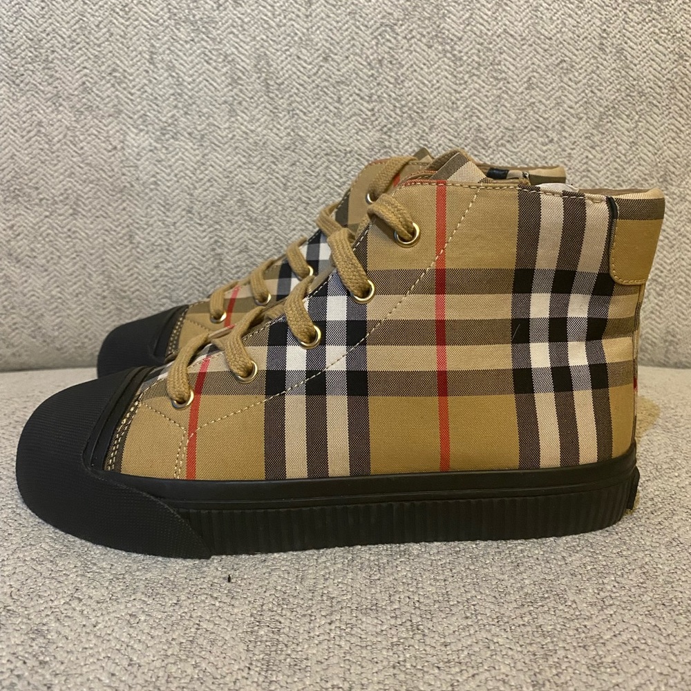 Burberry Kids Vintage Check High- top Sneakers